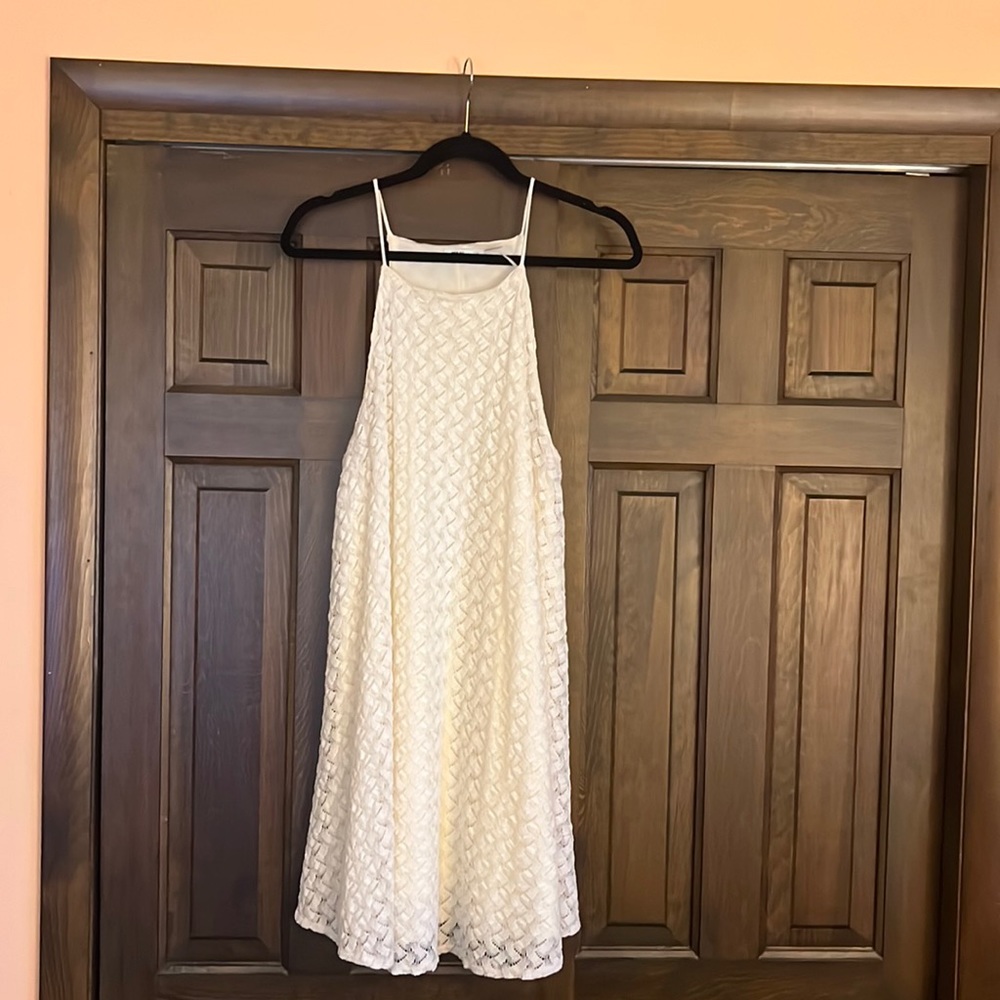 Cream/ white textured dress